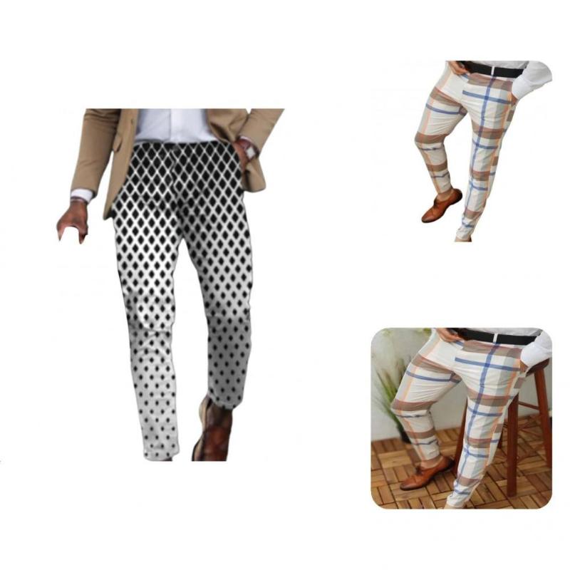 

Men's Pants Trendy Spring Suit Soft Breathable Colorfast Leisure, Black