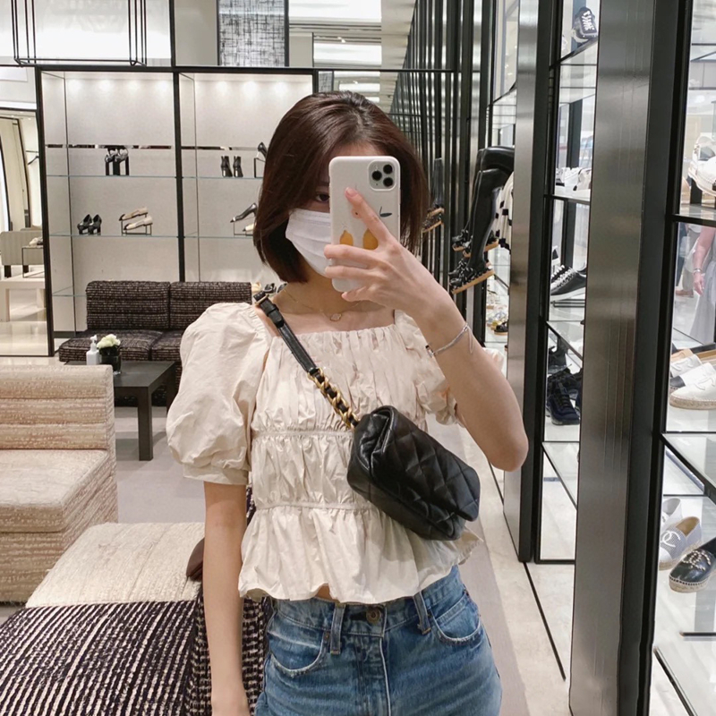 

Sheepskin Lingge Chain Chest Bag Women Luxury Designer Handbags 2021 Spring/Summer Star Same Leather Waist Bags Crossbody Bag