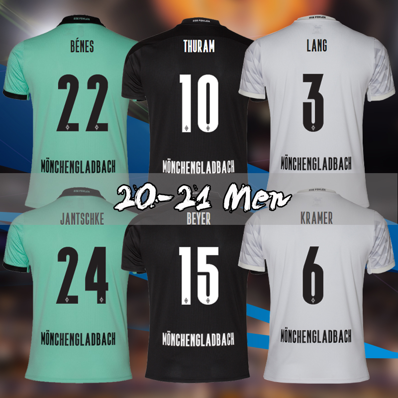 

120th anniversary 20 21 MÃNCHENGLADBACH soccer jersey men kids Gladbach 2020 21 Monchengladbach ZAKARIA PLEA BLACK Borussia FOOTBALL SHIRT, Black;yellow