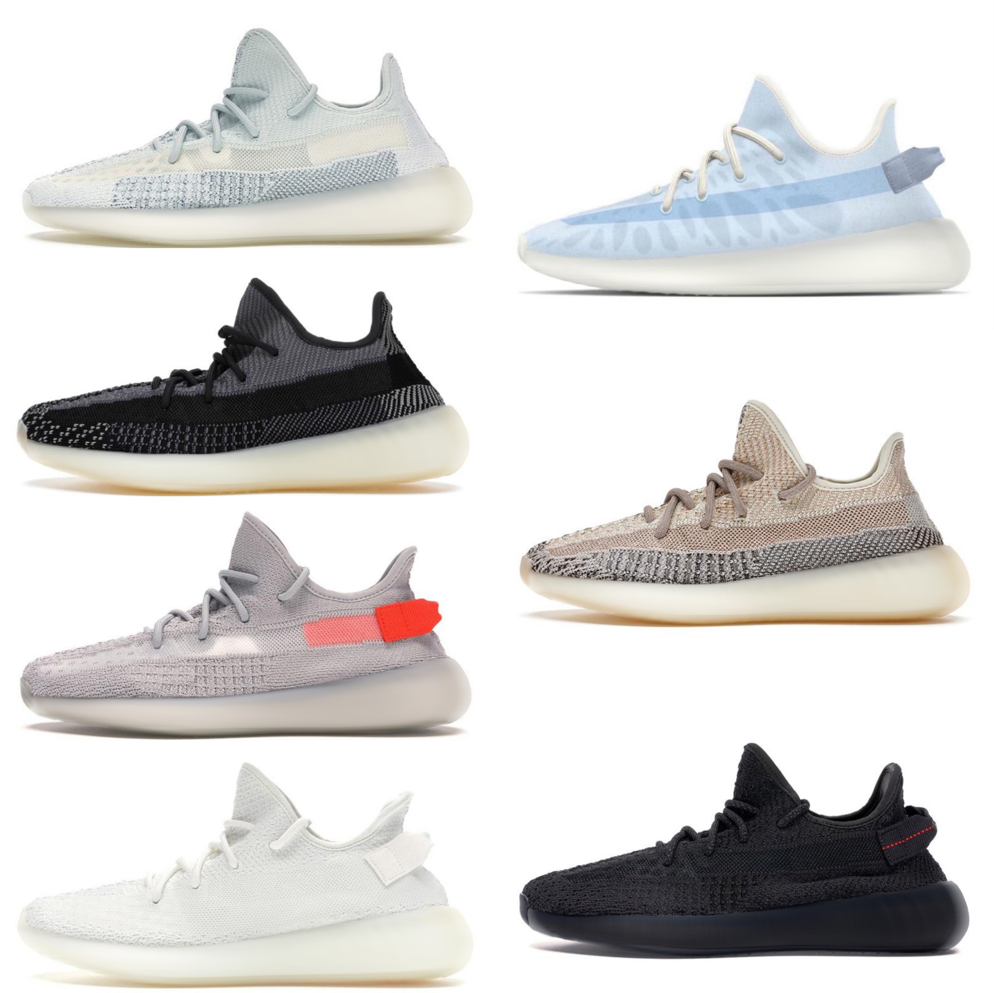 

Top Quality Men Women Running Shoes V2 Cloud White Earth Desert Sage Cinder Tail Light Flax Gid Black State 3M Reflective Yecheil Mens Womens Sneakers, #2