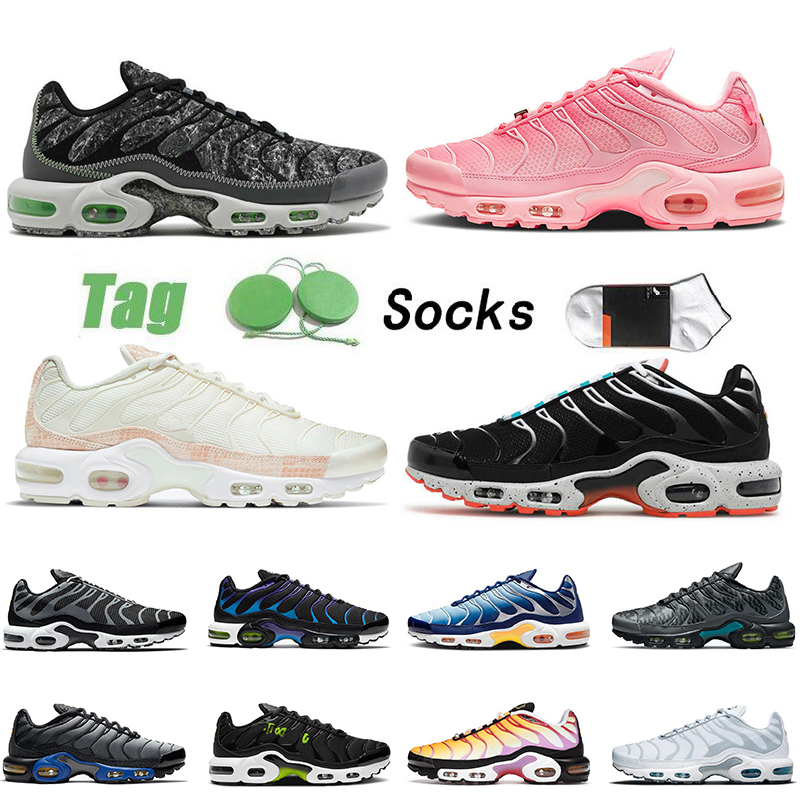 

Men Women Plus Tn Running Shoes Tns Black Aquamarine Blue Void Laser Orange Crater Electric Green Sneakers Pink Snakeskin Kiss My Airs Kaomoji Trainers Size 36-46, A17 oreo 40-46