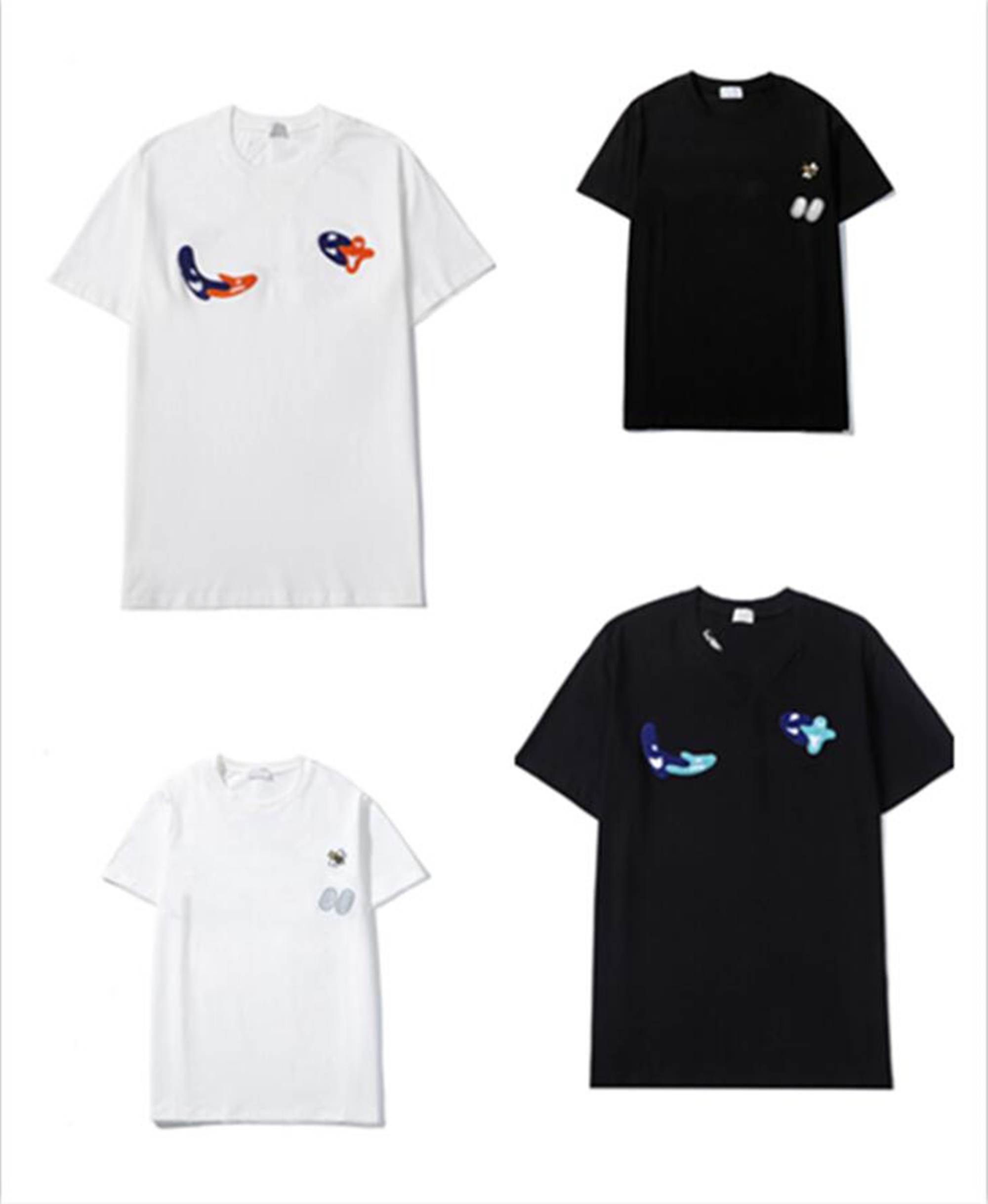 

Summer Men Casual T Shirt Size S-2XL Mans Designer T-shirts Luxury Man Tee Short Sleeve Mens Women T-Shirt With Letters Print Short-Sleeve, White