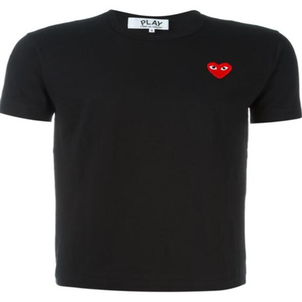 

CDG PLAY commes mens designer With Heart sport tee Shirts des garcons White Pablo stripe For Summer vetements, 17