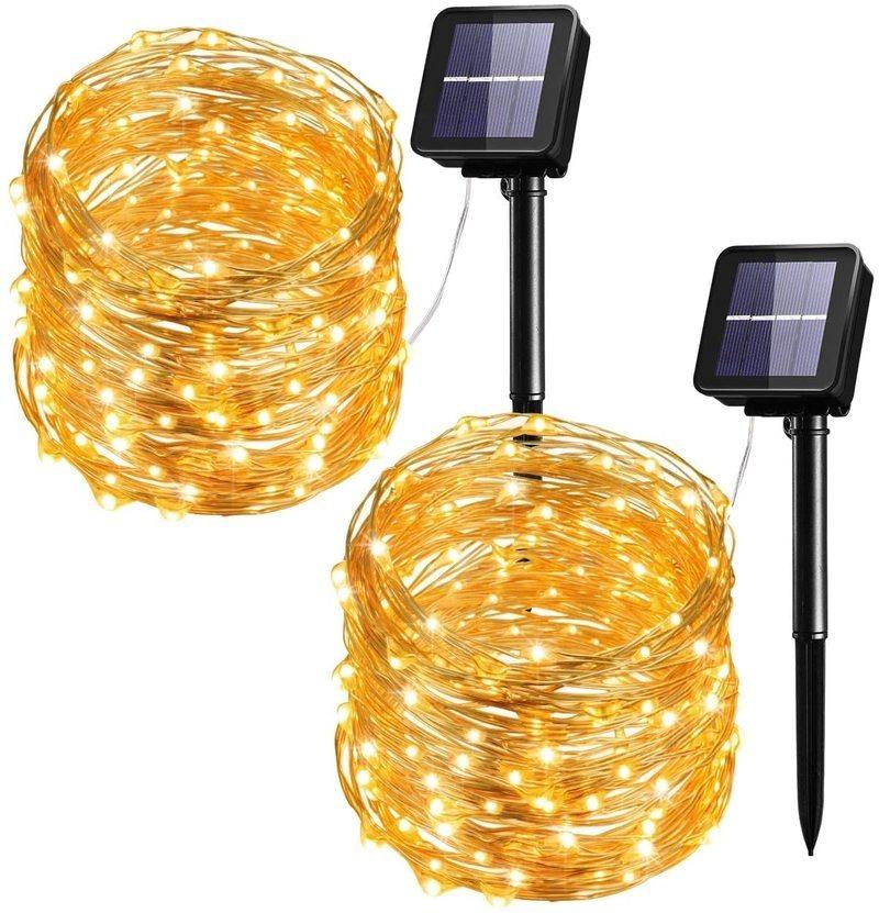 

Strings Outdoor 22M 10M LED Solar Lamp String Fairy Light 8 Modes Flash Garland Waterproof For Christmas Garden Street Patio Decorations