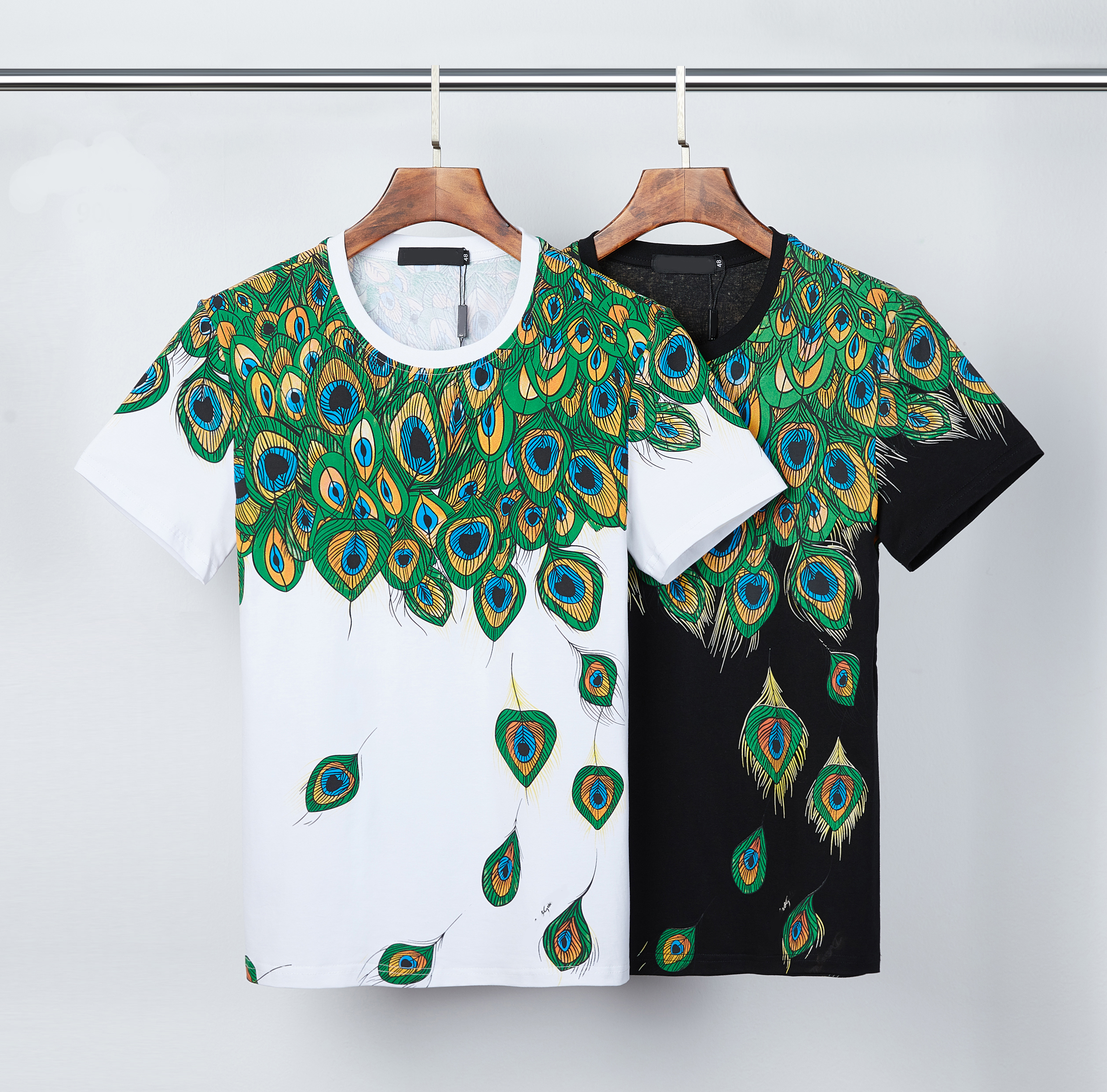 

Ins Mens T Shirt with Letter Printed Women Fashion Summer Tee Short Sleeve Crew Neck Casual T-shirt homme clothes M-3XL6682, White;black