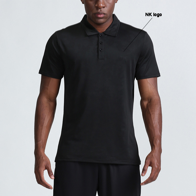 

Summer 2021 sports Polo shirt men's casual quick-drying breathable brand logo short-sleeve t-shirt men's running lapel fitness clothes, As picture1
