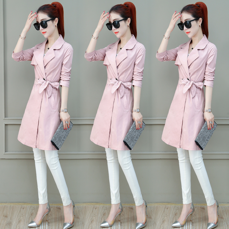 

Elegant Long Spring Section New Girl Waist Style Female Fall Ladies Jacket Quality Tide R7do