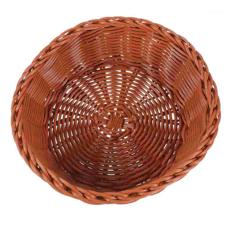 

Storage Baskets 1Pc Hand-woven Basket Creative Fruit Snack Food Serving