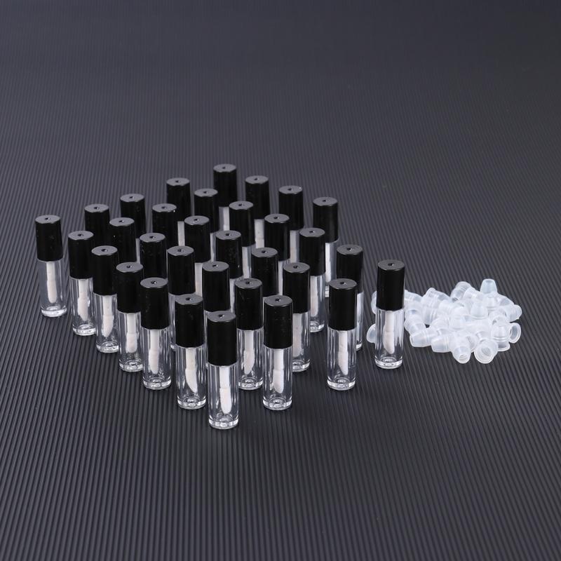 

32pcs Mini Portable Empty Lip Gloss Tube Bottles Containers Wand Bottles