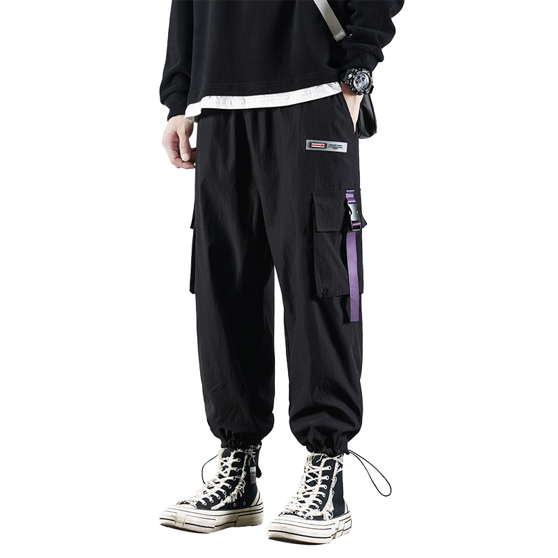 

2021 New Harem Pants Men Fashion High Quality Pockets Hip Hop Streetwear Homme Joggers Sweatpants Trousers Male Dropshipping Lx9e Vqxi, Beige white