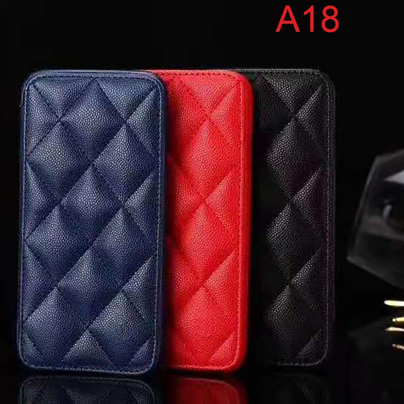 

Cell Phone Pouches A-18 Luxury CC Leather Case For 11 Pro Max 7 8 Plus Card Cover Ultrathin Magnetic Snap Flip