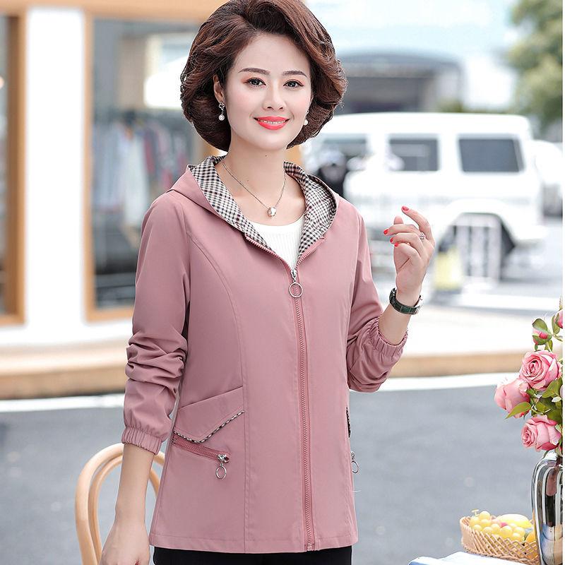 

Women's Jackets Short Jacket 2022 Spring Autumn Casual Windbreaker Hooded Basic Zipper Coat Tops Plus Size 5XL J230, Blue