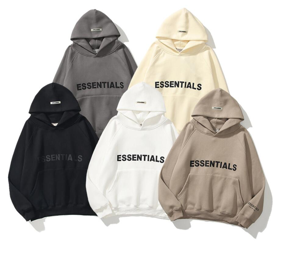 

2021 Top quality Autumn Winter Men Essentials Hoodies Brand luxury Designer women sportswear Sweatshirt Loose Fashion tracksuit, Black