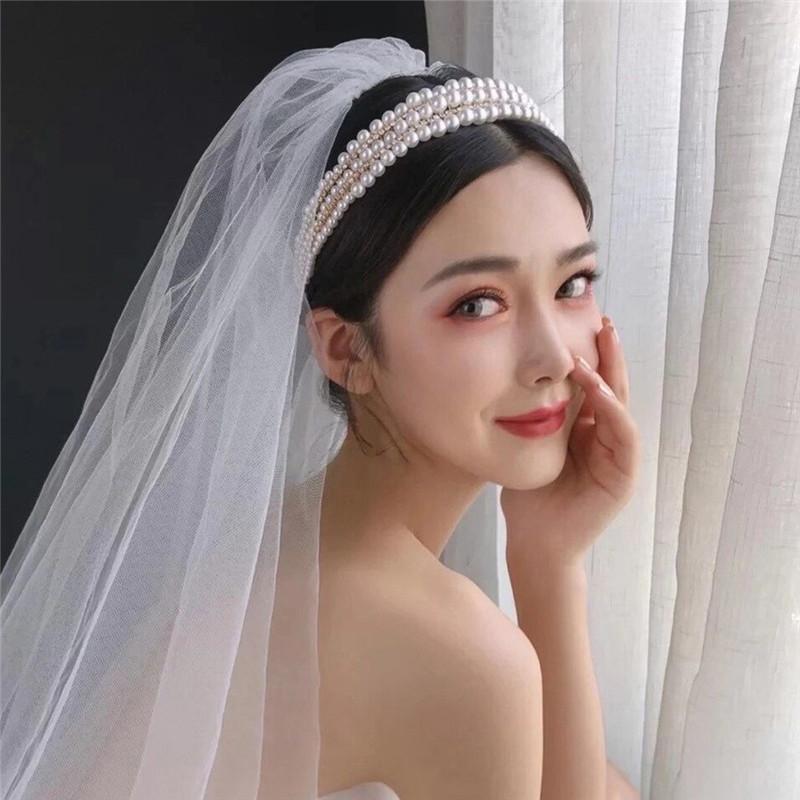 

Hair Clips & Barrettes Accessories Princess Headdress Crown Fashion Pearl Beaded Headband Bride Jewelry Party Wedding Dress, Golden;silver