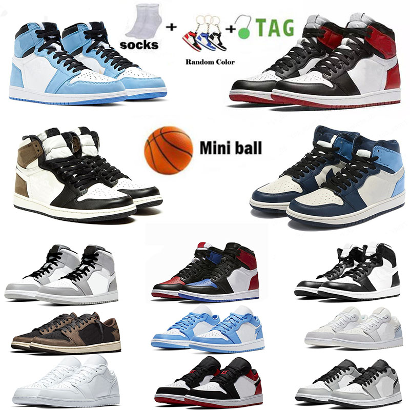 

Jumpman 1 Basketball shoes OG High 1S UNC Patent Leather Hyper Royal Mocha Homage To University Blue Sport Designer Sneakers Trainers EUR 36-47, 49