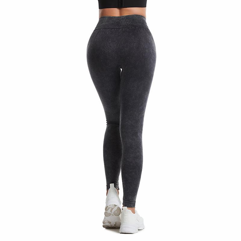 

Women' Leggings LUOYIYANG Sexy Seamless For Women Pants Elastic And Quick-drying Imitation Denim Sports Fitness Clothing, Black