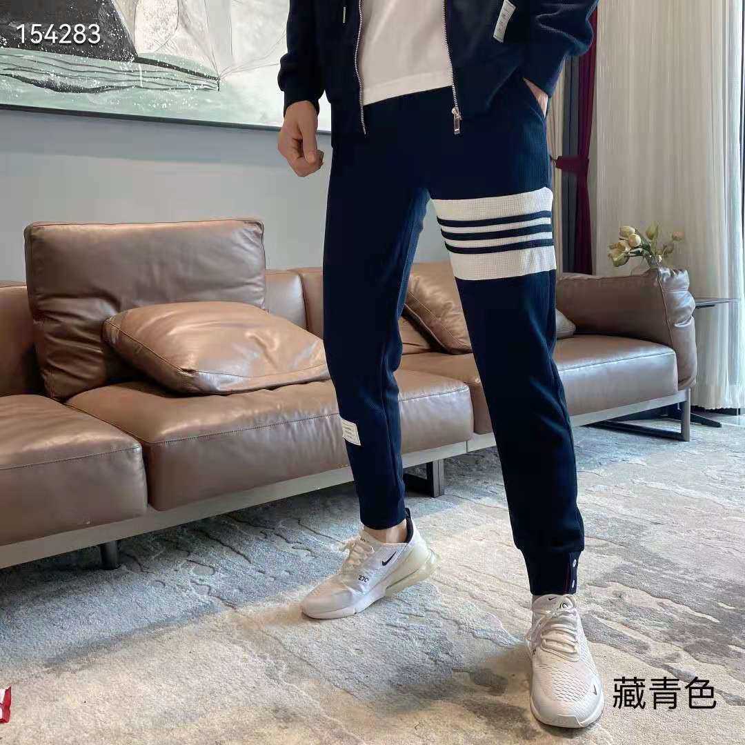 

TB 2021 autumn couple casual pants thin Korean version trendy sports fashion versatile pants 80274, Gray