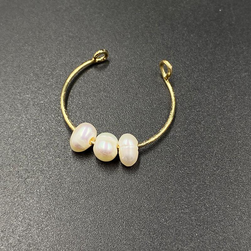 

Cluster Rings Anxiety Balls For Women Fidget Beads Ring Spinner Rotating Freely Anti Stress Jewelry Gifts Girls KBR037-10, Golden;silver