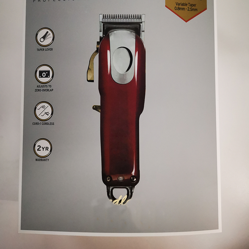 

Top Seller New packaging 8148 Magic Clip Metal Hair Clipper Electric Razor Men Steel Head Shaver Hairs Trimmer Red Color