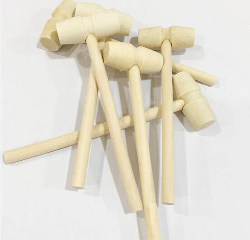 

Mini Wooden Hammer Balls Toy Pounder Replacement Wood Mallets Jewelry Crafts