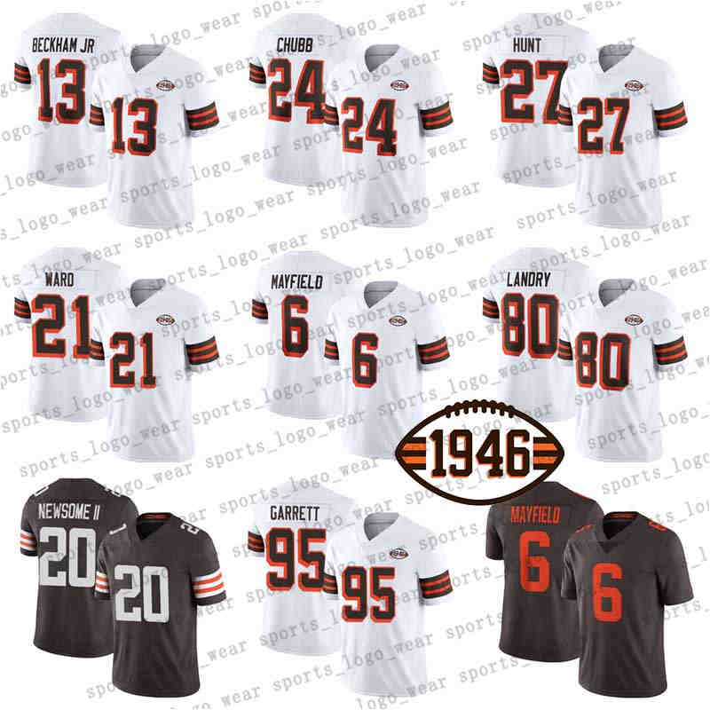 

Cleveland Browns Football Jersey 24 Nick Chubb 6 Baker Mayfield 95 Myles Garrett Odell Beckham Jr 80 Jarvis Landry Jadeveon Clowney Grant Delpit 44 Sione Takitaki, Women(size:s-xxl)