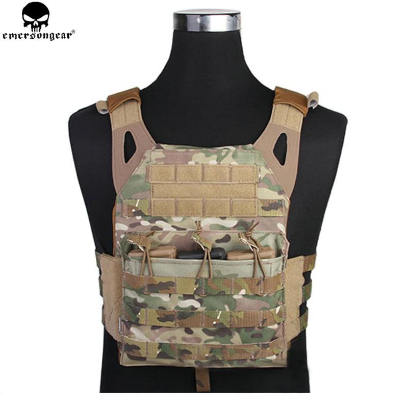 

Hunting Jackets EMERSONGEAR Tactical Vest MOLLE JPC Paintball Chest Protective Plate Carrier Multicam Combat EM7344, Bk