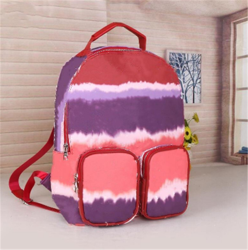 

Fashion School Bags Unisex Backpack Style Student Bag Men Travel designer handbags, Red