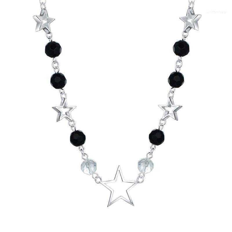 

Arrivals Selling Silver Fashion Pendant Necklaces Star Crystal Black Necklace 18inch Chic Novel Women CYPRIS1