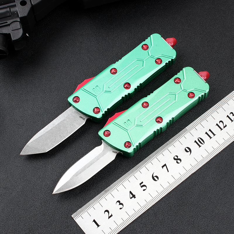 

New mini Tactical outdoor Automatic knife D2 blade Aviation aluminum (t6-6061) handle edc pocket camping Hunting Basic Tool