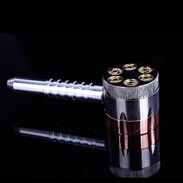 

Revolver Pipe Grinder Six Shooter Smoking Creative Grinder Smoke Crusher M56