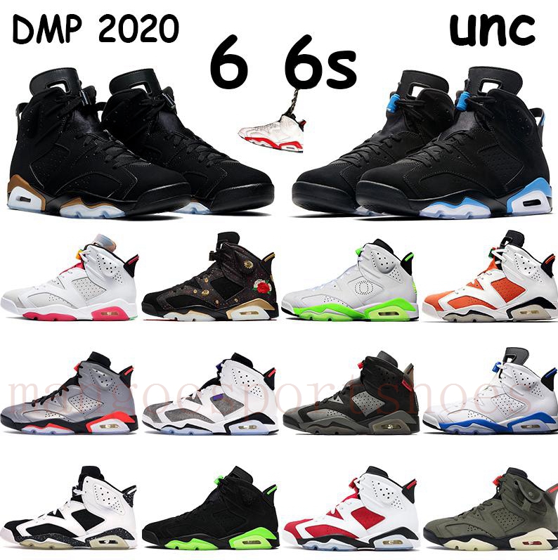 

2022 Bordeaux 6 High Basketball shoes 6s Electric Green Midnight Navy DMP UNC carmine Cactus british khaki reflect silver Men trainers alternate Hare sport sneakers, 22