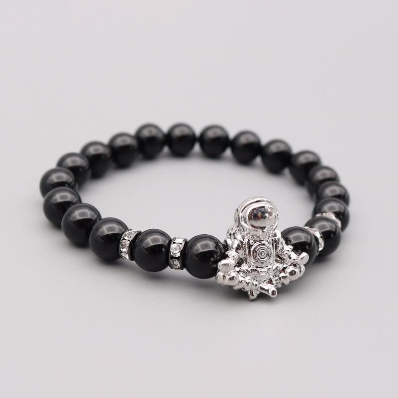 

Charm Bracelets Astronaut Beaded Reiki Healing Spaceman Couple Yoga Stretchy