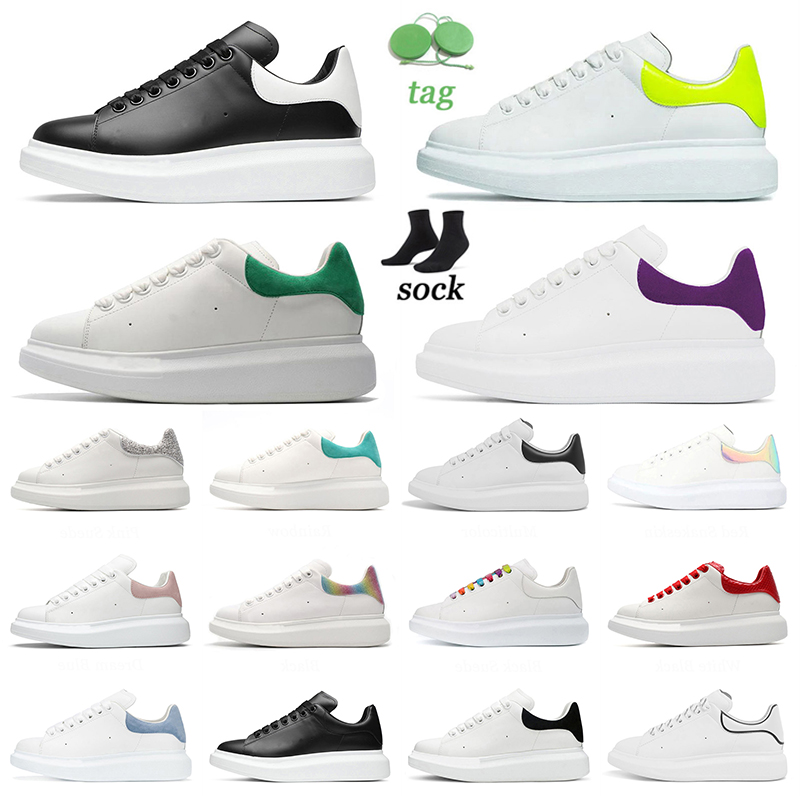 

2021 Top Quality Casual Shoes Mens Womens Platform Designer Black Leather Suede Lace Up Flat Sole Espadrille Outdoor Sports Trainers