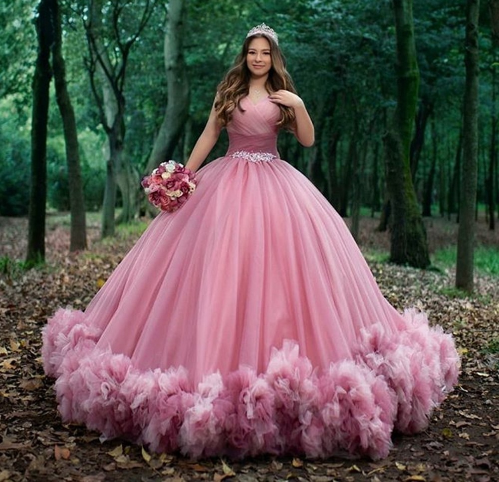 

2021 New 16 Pink/blue/burgundy Quinceanera Es Off Shoulder Ruched Ball Gown Sweet 15 Prom Party Gowns Vestido De Anos Km6u, Purple