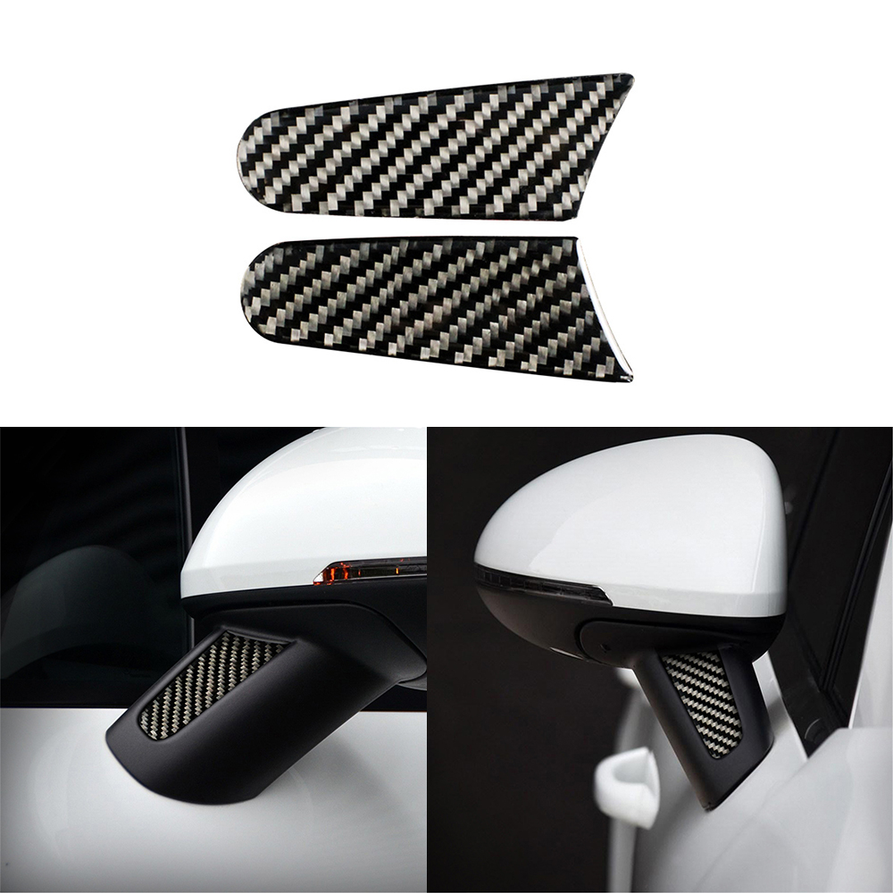 

Car Sticker for Porsche Cayenne Macan 2015-2018 Rearview Mirror Decoration Cover Trim Carbon Fiber Car Exterior Accessories