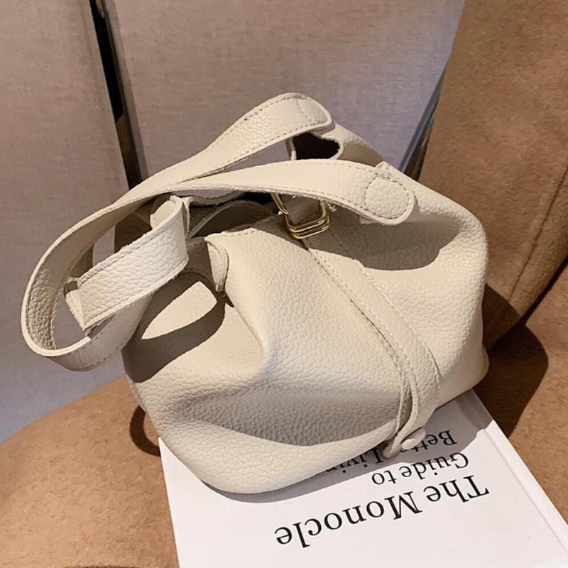 

Elegant Female Tote Bucket Bag 2021 Fashion New High-quality PU Leather Women's Designer Handbag High capacity Shoulder Bags, Black