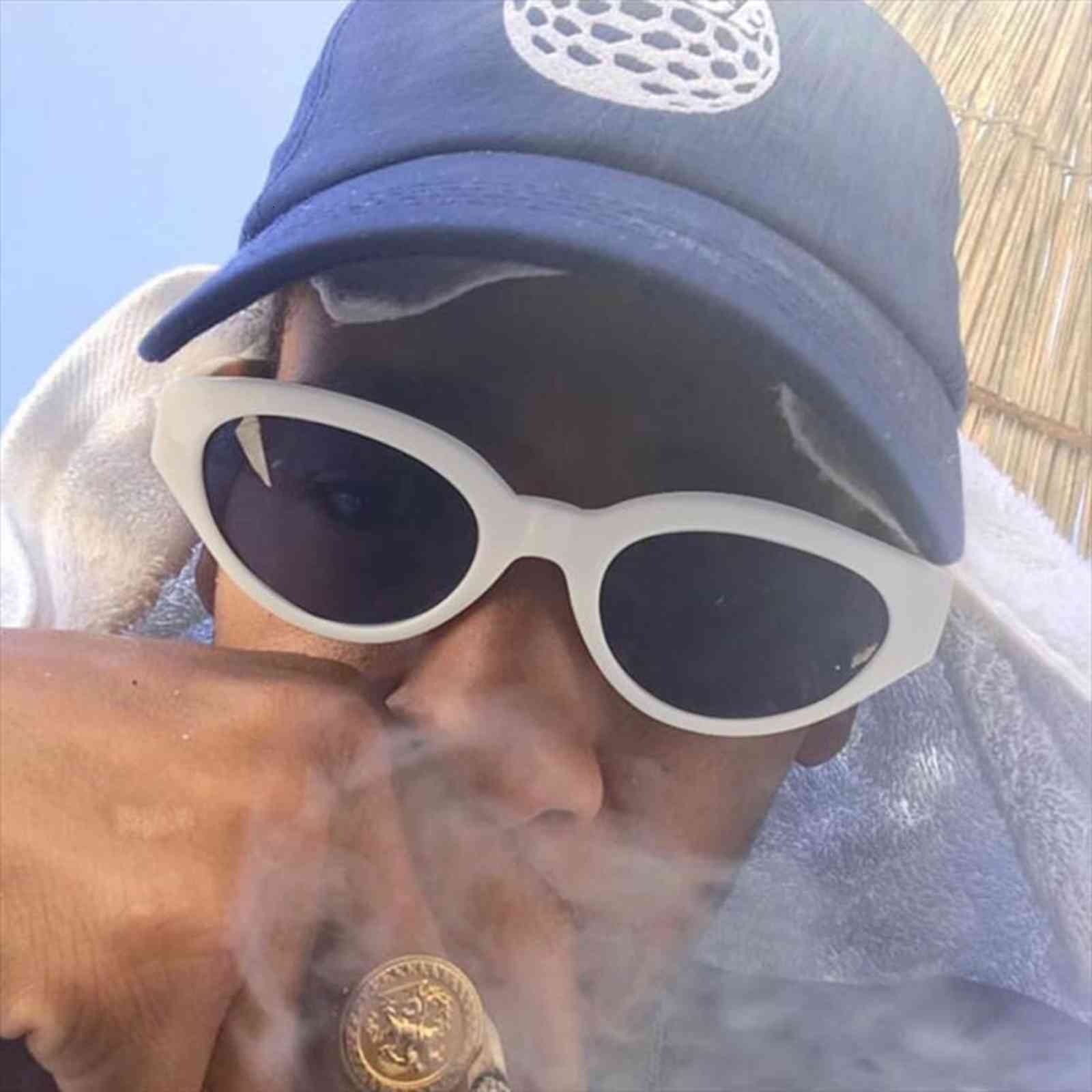 

brand designer women small sunglasses oval rectangle sun glasses for men quality trend female shades eyewear lady uv400, White;black