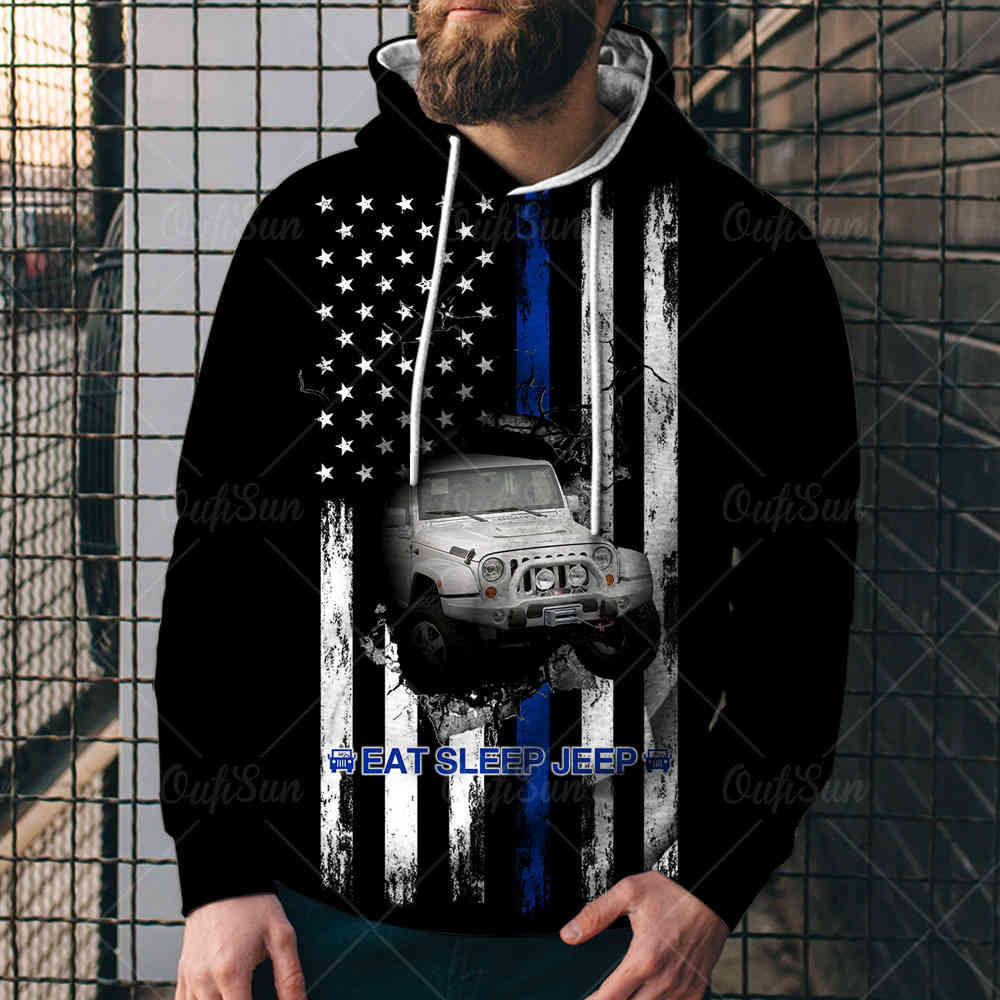

fashion new american flag highway 66 hoodie digital printed sweater street trendy men's 3d sweaters5e4, Black