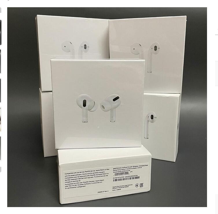 

Top Quality 1:1 For AirPods Pro Air Gen 3 AP3 AP2 H1 Chip Transparency Metal Hinge cases Wireless Charging Bluetooth Headphones Pods 2 Pro W