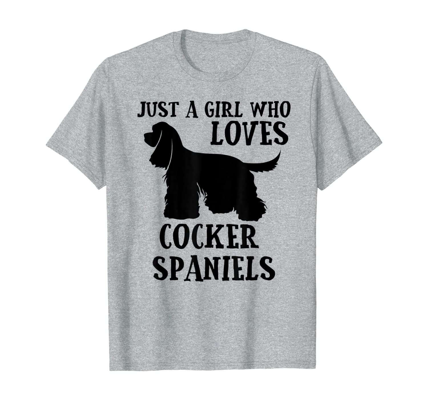 Just a Girl Who Loves Cocker Spaniels T-Shirt-image-702641696