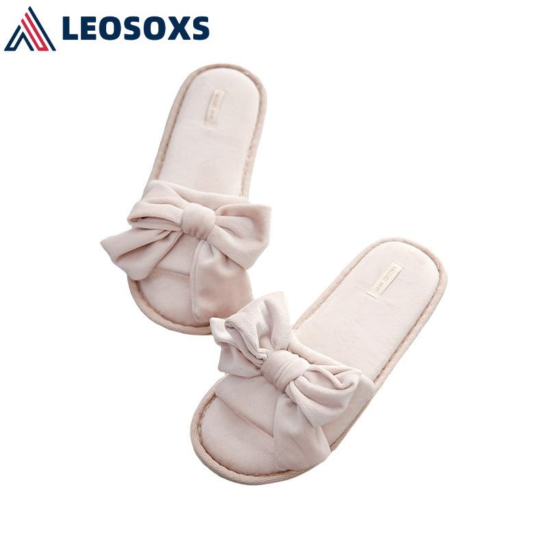 

LEOSOXS Indoor Soft Bottom Cotton Slippers Slippers Home Shoes Interior Non-Slip Shoes Women Winter Home Cartoon L193, Pink