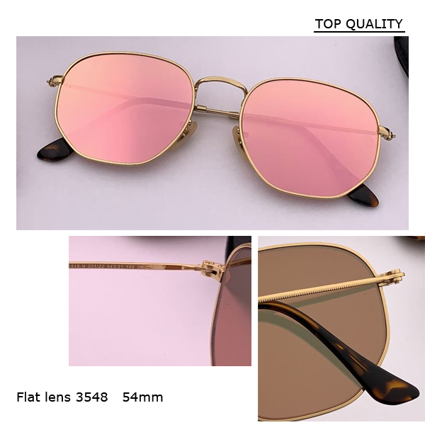 

2021 Newest Retro hexagonal Steampunk gradient Sunglasses 100% UV400 glass Lens Men Women square Metal Frame top Quality Sun Glasses 51mm 54mm