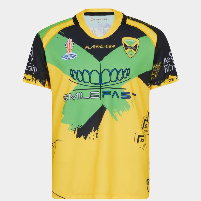 

Latest style 2022 Jamaica RLWC Home Rugby Jersey Custom name and number RUGBY shirt big size 5xl, 2022 home