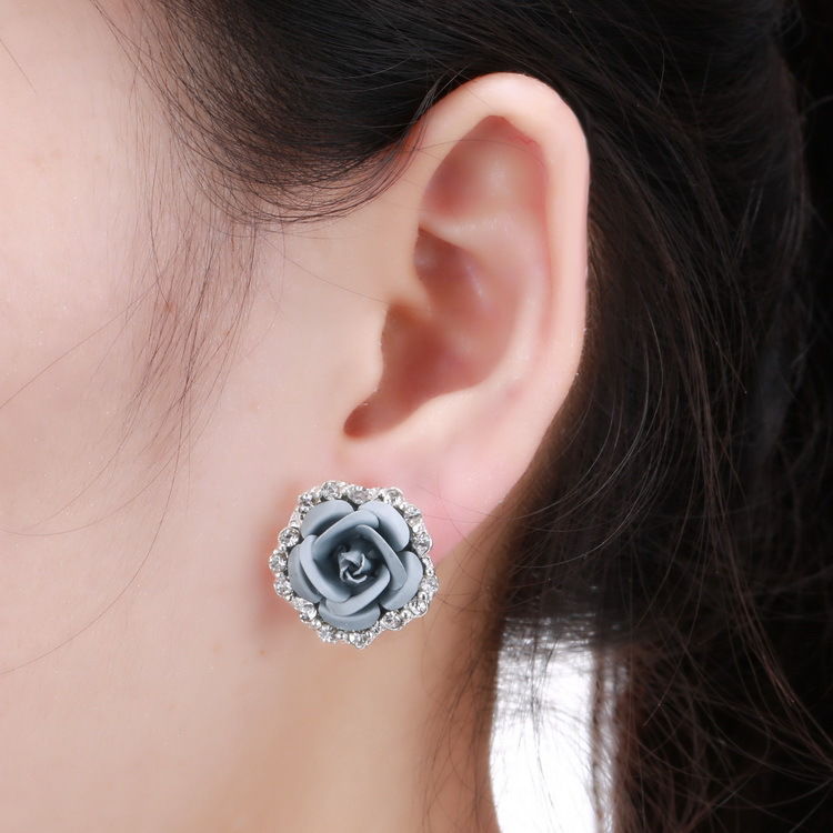 

Designer Earrings Jewelry Stud Rose flower earring Love Ring bracelet a6