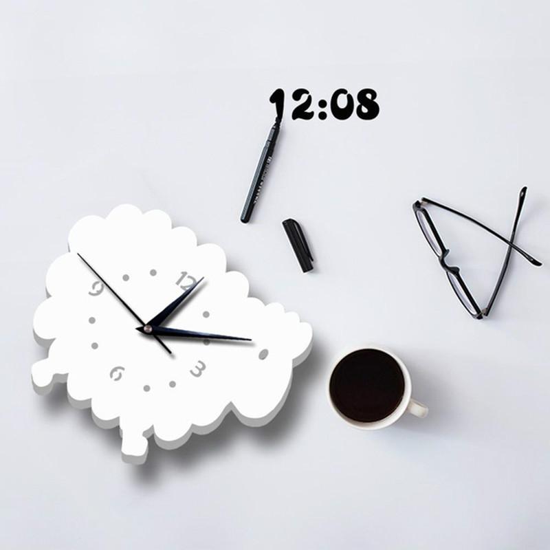 

Nordic Clock Modern Design Sheep Wall Clock Children Room Decoration Hanging Watch For Kids Home Decoration Accessories reloj