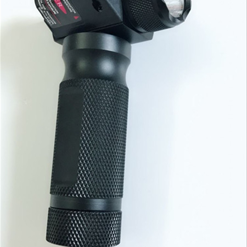 

Top Vertical Foregrip Strobe CREE LED Flashlight + Red Dot Laser Sight For Rifle
