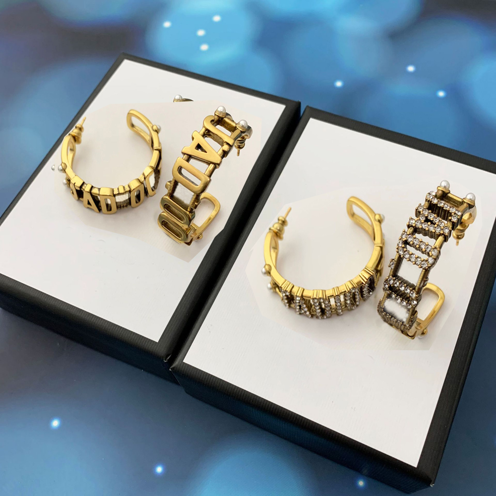 

2022 Fashion Charm earrings J letter big circle for women party wedding lovers gift jewelry engagement Bride