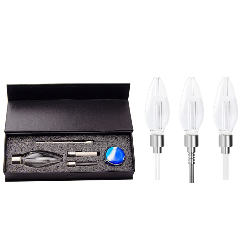 

Travelling Kit 510 Thread Ceramic Quartz Tips Nail Mini Glass Hand Pipes Smoking Kit Dab It Bongs Glass Water Pipes