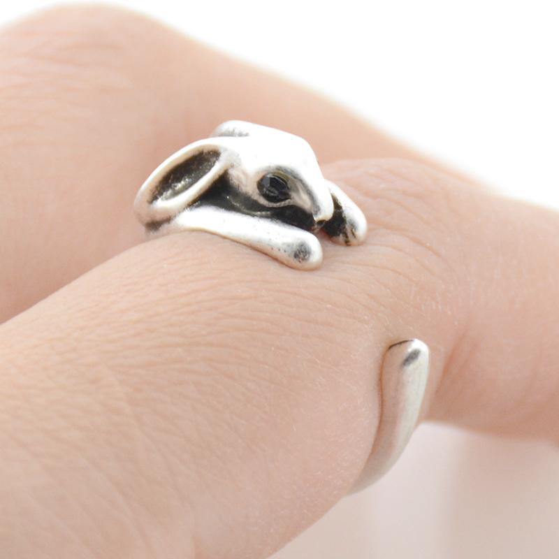 Cluster Rings Vintage Ring Boho Brass Knuckle Mini Animal Couple For Women Men Jewelry Anillos Mujer Adjustable Anel Gifts-image-708322066