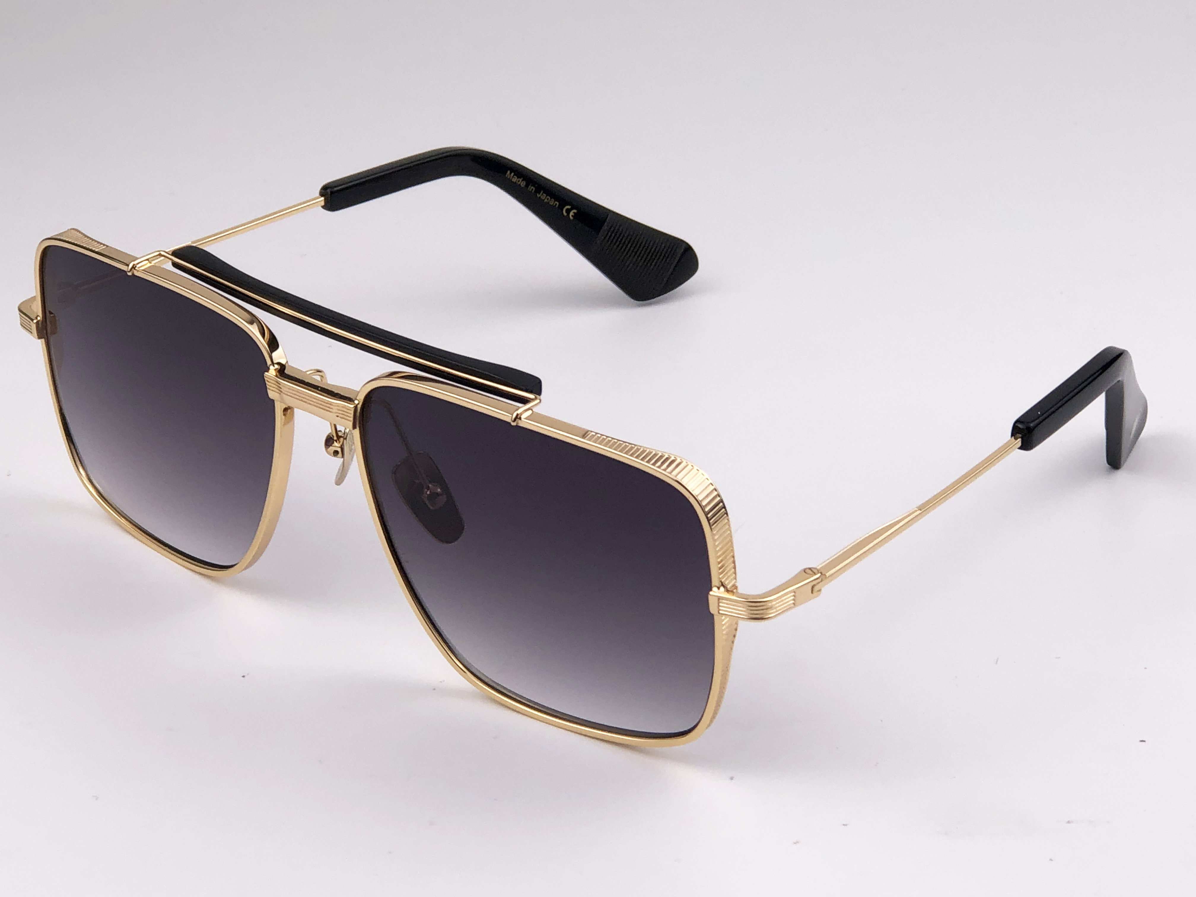 

New popular sunglasses TYPE403 men design K gold retro square frame fashion avant-garde style top quality UV 400 lens outdoor eyewear